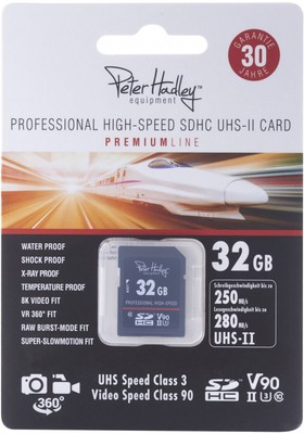 Peter Hadley 32GB Prof. HighSpeed UHS-II SDHC Cl10 | SD-Speicherkarten