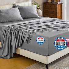Meishang Extra Deep Pocket Cotton Sheets Cal - 100 Egyptian Cotton 1000 Thread