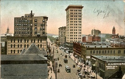 Birmingham AL 20th Street Raphael Tuck & Sons c1900s-10s Vintage Postcard