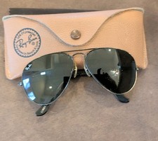 Ray Ban Black Sunglasses RB3025 L2823 58mm Class Aviator Unisex Metal