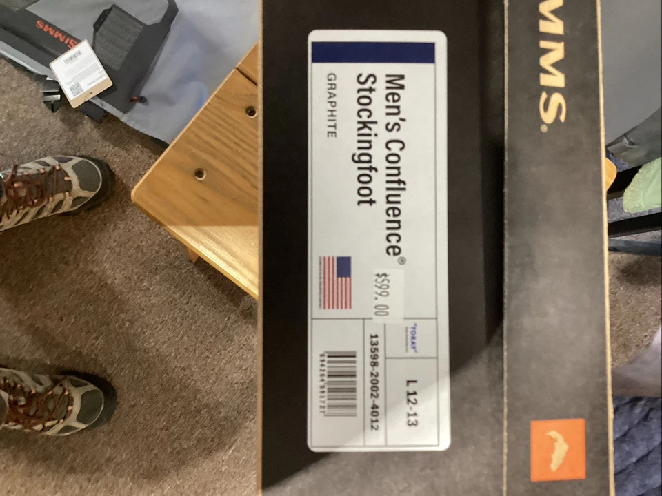 Simms Confluence Stocking Foot Wader Mens L 12-13 - Image 4 of 4