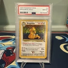 1999 POKEMON FOSSIL #4 DRAGONITE-HOLO PSA 8