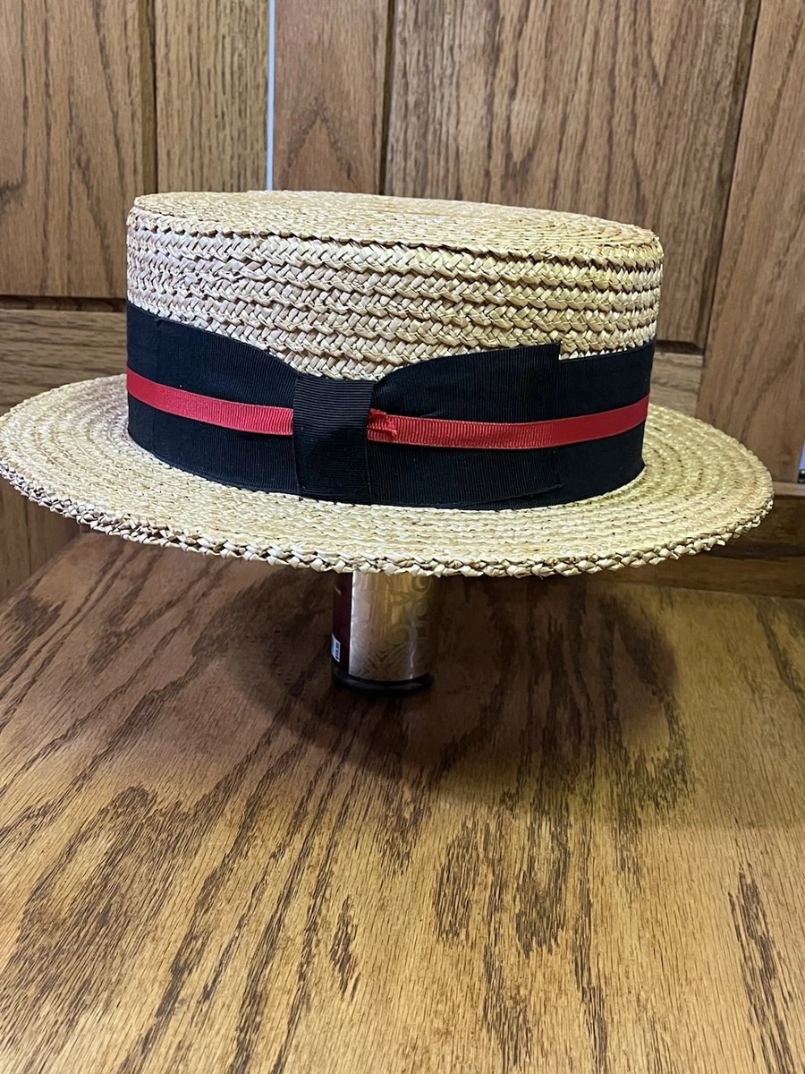 Vintage Straw Boater Hat Indiana Men's Vintage Hats for sale | eBay