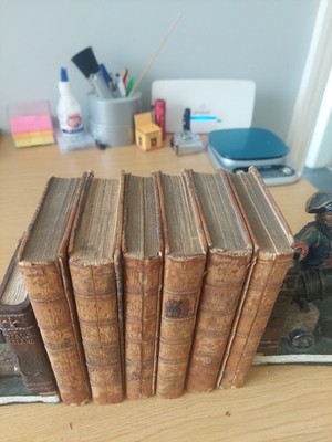 The Spectator 1745 edition in 6  volumes leather bound