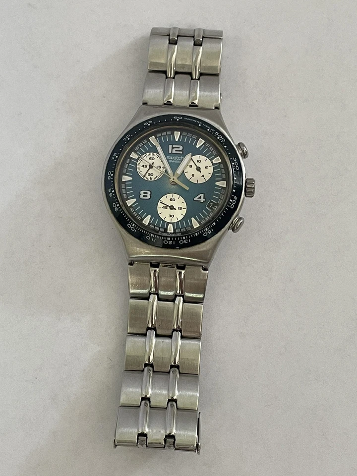 Swatch Watch Vintage Irony Tachymeter YCS443G Highflyer Swiss chronograph Quartz - Image 3 of 4
