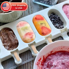 1Pc Silicone Popsicles Molds Ice Pop Cream Ba...