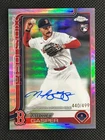 2025 Topps Chrome refractor - MICKEY GASPER auto rookie /499 - Red Sox