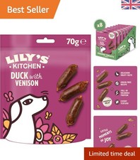 Image of Lily's Kitchen Natural Dog Treats: Grain-Free Duck & Venison Sausages (8 x 70g)