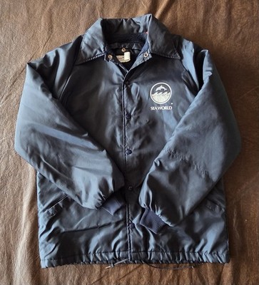 Vintage 1980's Seaworld Windbreaker Jacket size L | eBay