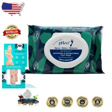 Podiatrist-Formulated Foot Wipes: Heal Dry, Cracked, Diabetic Skin, 72ct