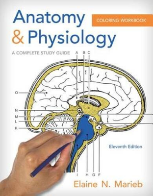 #ad Anatomy amp; Physiology Coloring Workbook: A Complete Study Guide GOOD $4.56