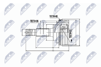 Nty NPZ-TY-016 Gelenksatz, Antriebswelle FüR Toyota