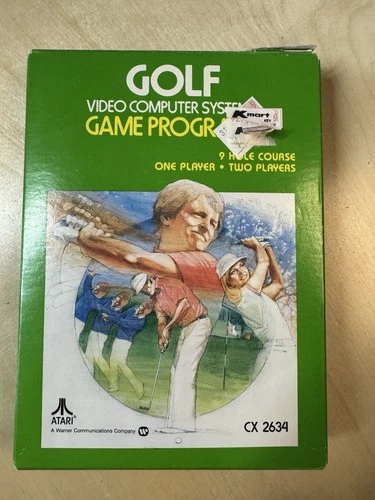 Golf (Atari 2600, 1980) With Box - CIB - Cleaned & Tested