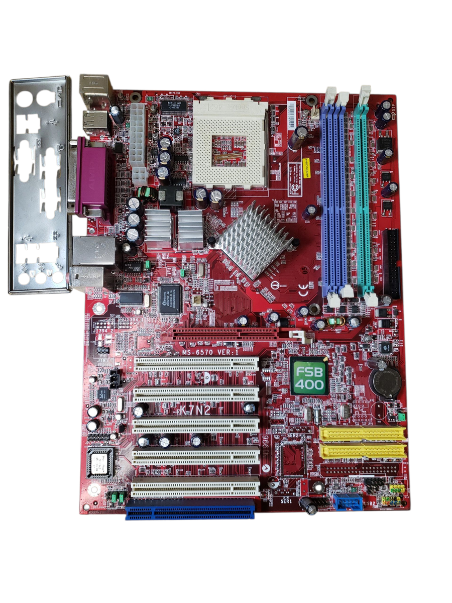 ケビン Mainboard MSI MS-6570 Ver:1 K7N2 Socket 462 DDR AGP PCI tested | eBay