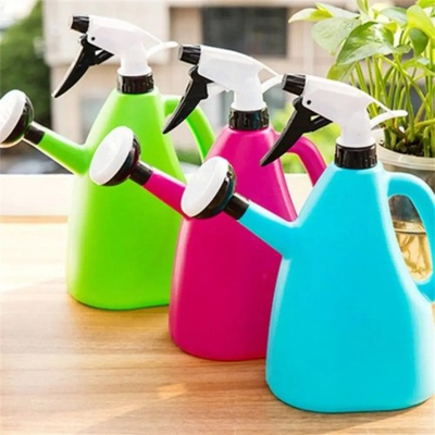 #ad 1L Plastic Watering Can Garden Spray Bottle Adjustable Pressure for Plants Home $4.98