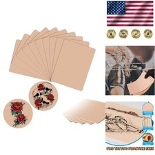3mm Professional Tattoo Practice Skin 10-Pack - Realistic, Double-Sided Sheets