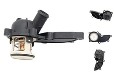  Engine Coolant Thermostat with Housing Assembly Compatible with Audi A4 A6 V6 