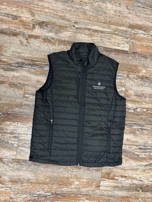 Warner Bros Discovery 100th Anniversary Black Puffer Sleeveless Vest Men's XL