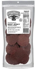 Old Trapper BEEF JERKY ROUNDS 80 ct pepper REFILL 1.3 Pounds Double Eagle