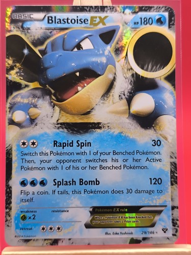 Blastoise EX 29/146 XY Base Set Ultra Rare Holo Pokemon Card 