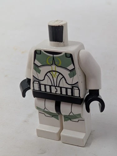 LEGO Stars Wars Clone Trooper Horn Company Green Minifigure - sw0298 - No Head