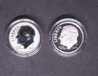 2015 W Proof and P Reverse proof silver Roosevelt dime set 75K mintage!   #3