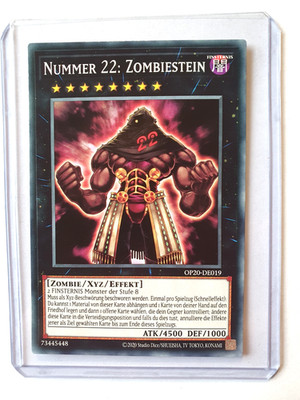 Nummer 22: Zombiestein OP20-DE019 Common YU-GI-OH Karte LP
