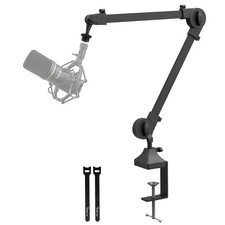 Microphone Boom Arm Stand, Studio Arm Suspension Scissor Adjustable Mic Stand...