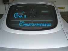 Aufkleber Oma´s Einsatzfahrzeug Auto Aufkleber Scheibe Heckklappe Fun Aufkleber