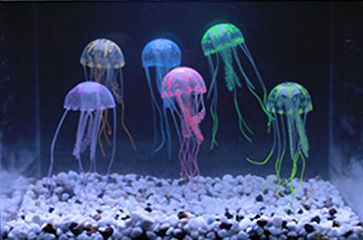 12 Decorazioni Meduse Acquario Fluorescenti - Galleggianti Colorati Con Ventosa, Per Acquari D'Acqua Dolce E Salata