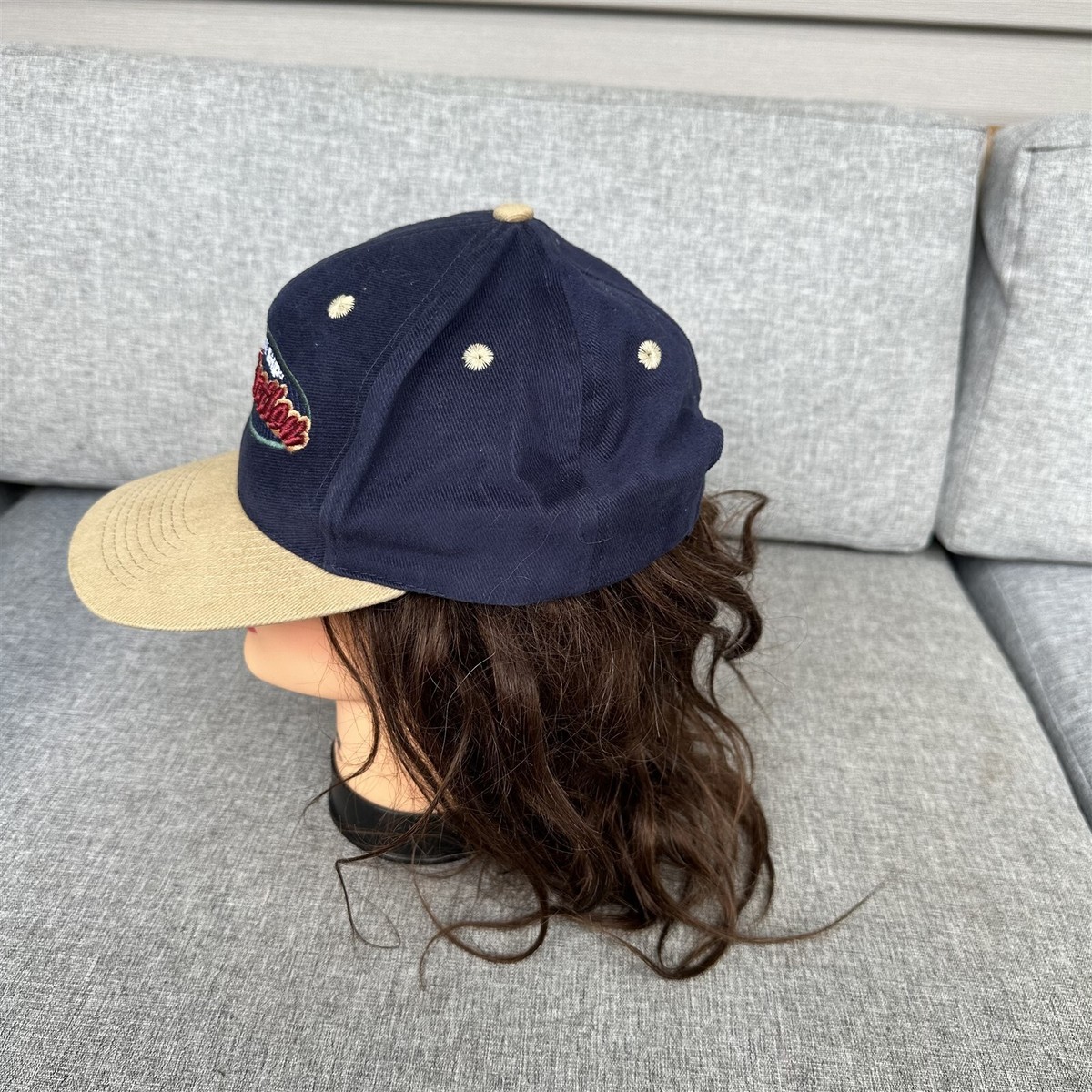 Carnival Cruise Imagination Cap Hat Fun Ship HeadGear Blue Tan Embroidered View 5
