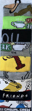 FRIENDS TV Series Casual Crew Novelty Socks Men's 6 Pack NIP BioWorld