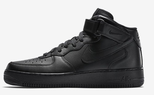 Nike AIR FORCE1 MID07 MEN'S SHOES Rubber Outsole BLACK Size US 8,8.5,9 Or 9.5 Nike AIR FORCE1 MID07 MEN'S SHOES Rubber Outsole BLACK Size US 8,8.5,9 Or 9.5