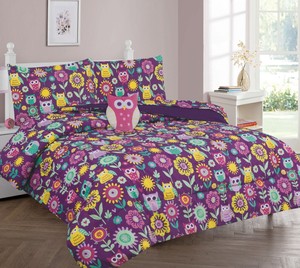 girls purple comforter set