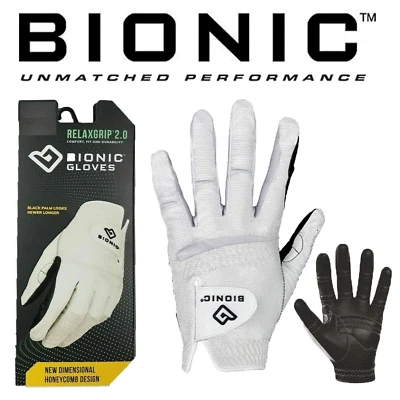 NEU BIONIC HERREN RELAXGRIP 2.0 GOLFHANDSCHUH ORTHOPÄDISCH GEPOLSTERTER HANDSCHUH