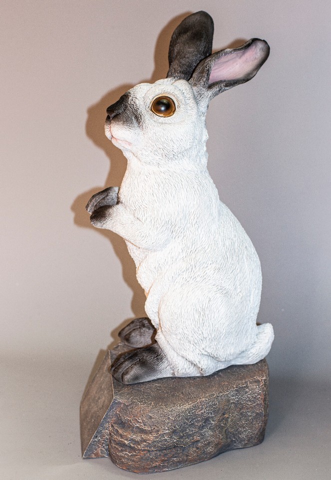 Pet Memorial Stone Plaque Personalized Rabbit Urn Ashes Bunny Statue ...