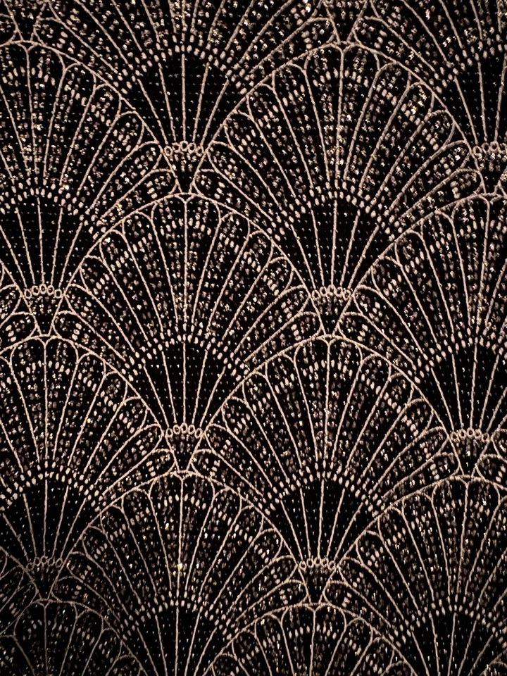 Mini Vestido H&M Manga Larga Brillante Brillo Body Ajustado Negro y Plateado Talla 4 Foto 2 de 4