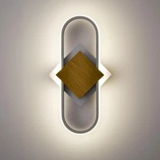 White LED Wall Light No Flicker 17W 4000K Natural Light, CRI 80 Modern Design