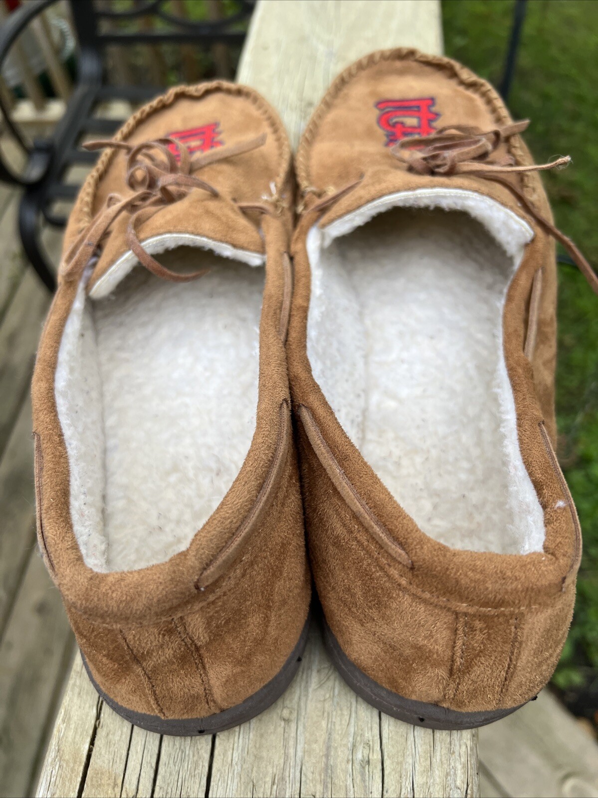 SAOLA Pantofole mocassino MLB da uomo marrone chiaro con suola in gomma dura