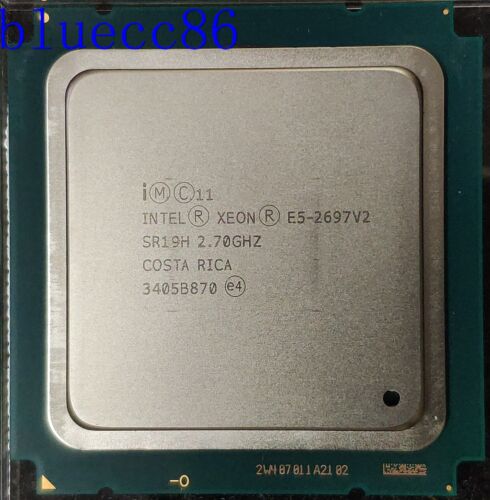 Processeur processeur Intel Xeon E5-2697 V2 2,7 GHz 12 cœurs 30M LGA2011 130W SR19H  - Photo 1/1