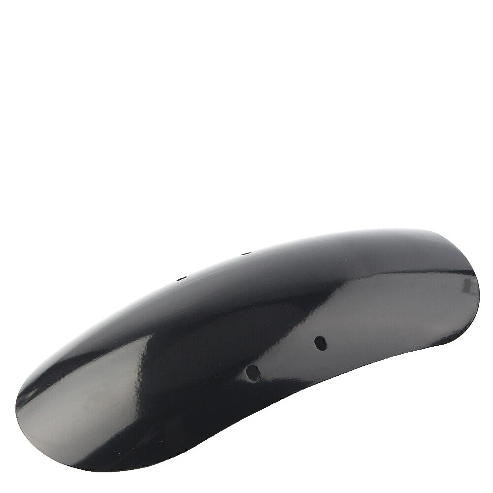 Guardabarros negros de acero inoxidable para motocicleta y scooter