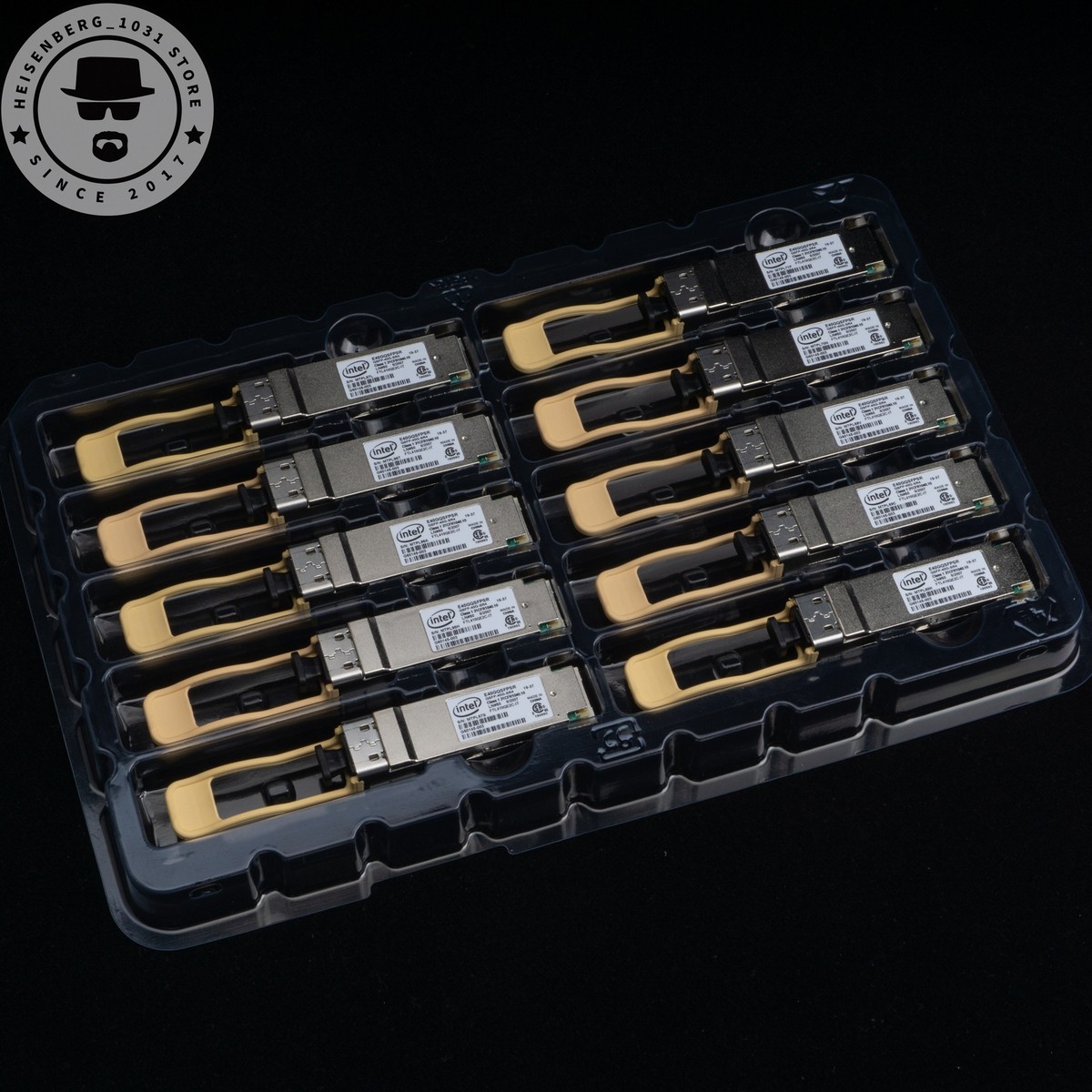 (未使用･未開封品)　intel 40GBASE-SR4 Optic E40GQSFPSR f4u0baa 10pcs)Intel E40GQSFPSR ETHERNET 40GBASE-SR4 OPTIC MTP/MPO