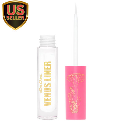 Venus Pigmented Liquid Eyeliner with Precision Brush, Babys Breath (True White) 