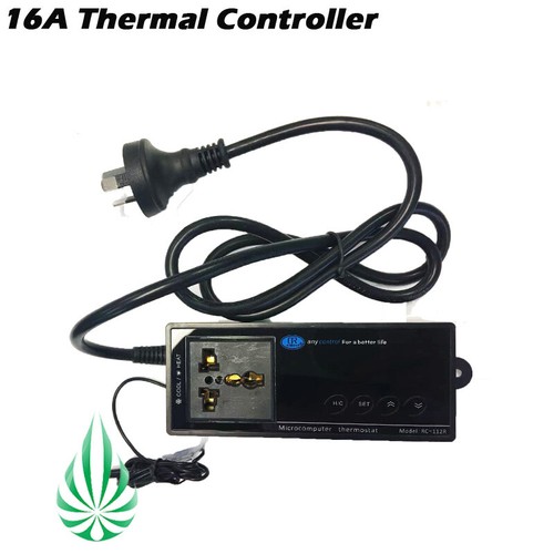 16A Digital Heater Heat Mat Thermostat Grow Tent Temperature Controller
