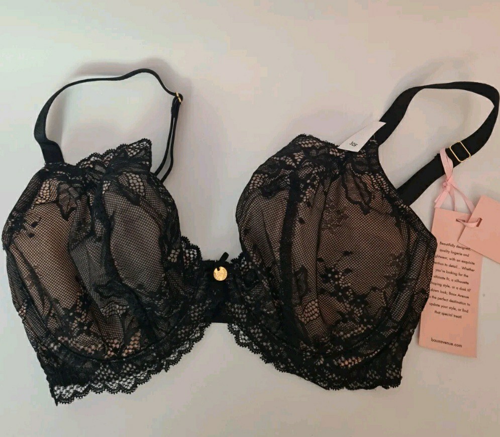 Boux Avenue Kadie Non Padded Plunge Black Nude Bra Size UK 30E EBay boux-avenue-kadie-non-padded-plunge-black-nude-bra-size-uk-30e-ebay