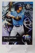⚾️2023 bowman platinum RYAN CERMAK (rookie/ice parallel/SP) #TOP-74⚾️ *Rays*