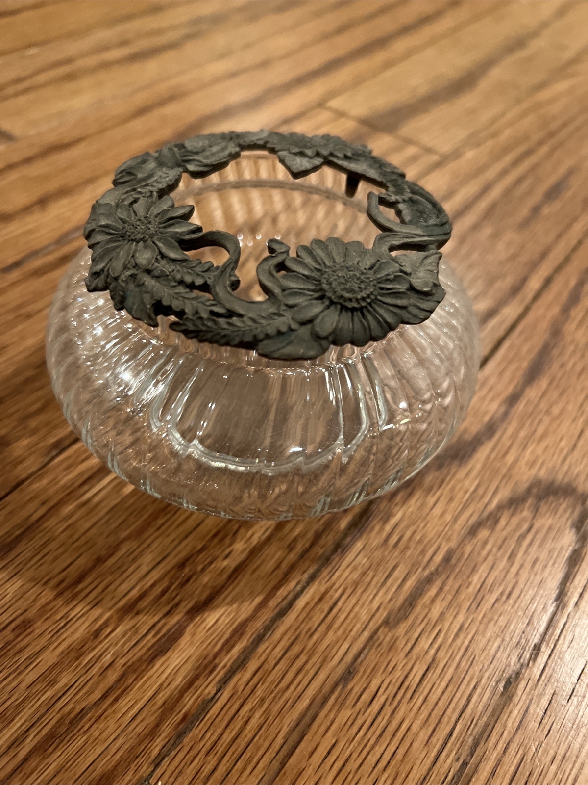 Glass Potpourri Dish, Ring Of Flowers For lid eBay