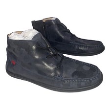 Marc Joseph NY Boys Size 4.5 West Houston Bo Navy Camo Shoes Boots Big Kids