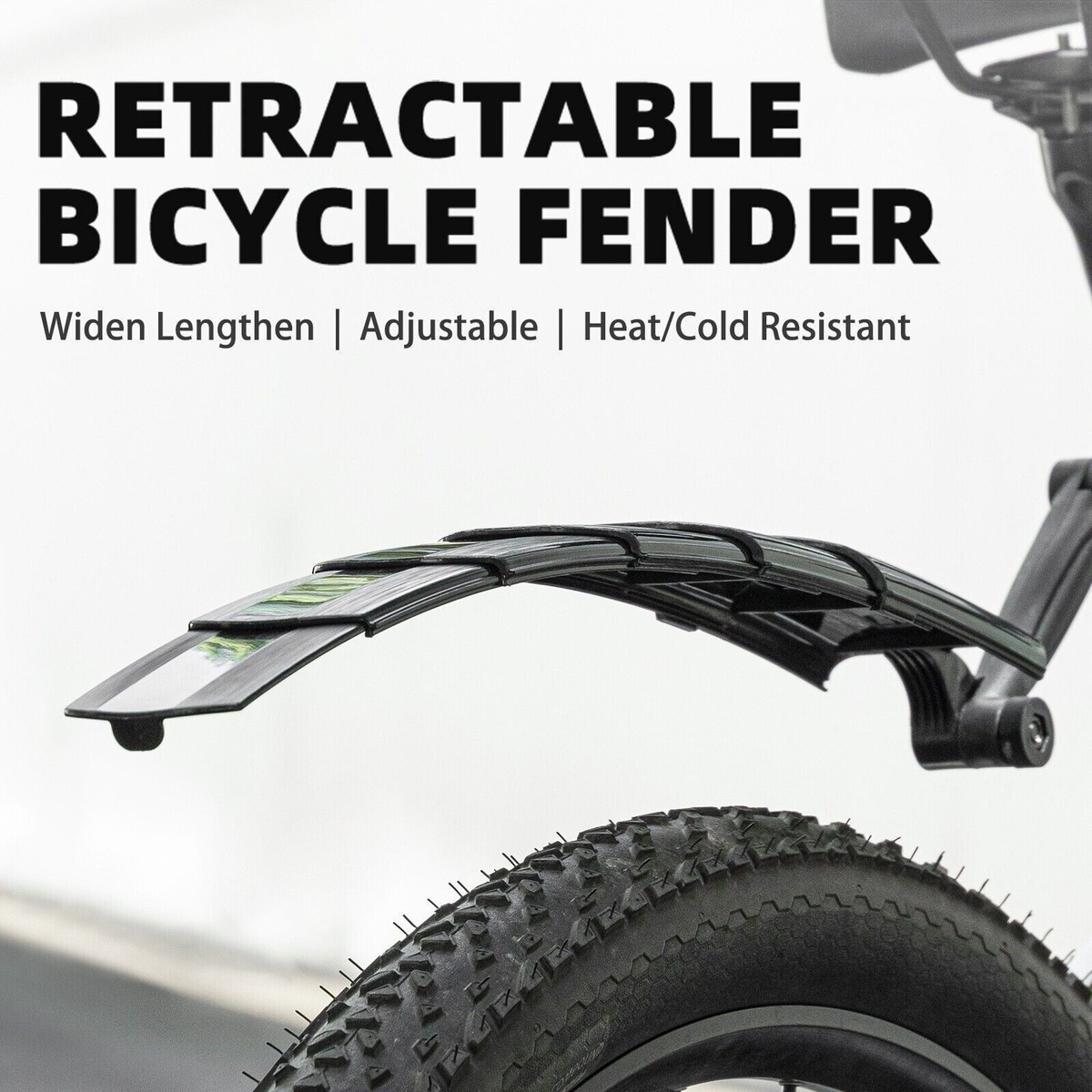 AS-Design Fahrrad Schutzblech Set [24-29 Zoll] Universell Verstellbares