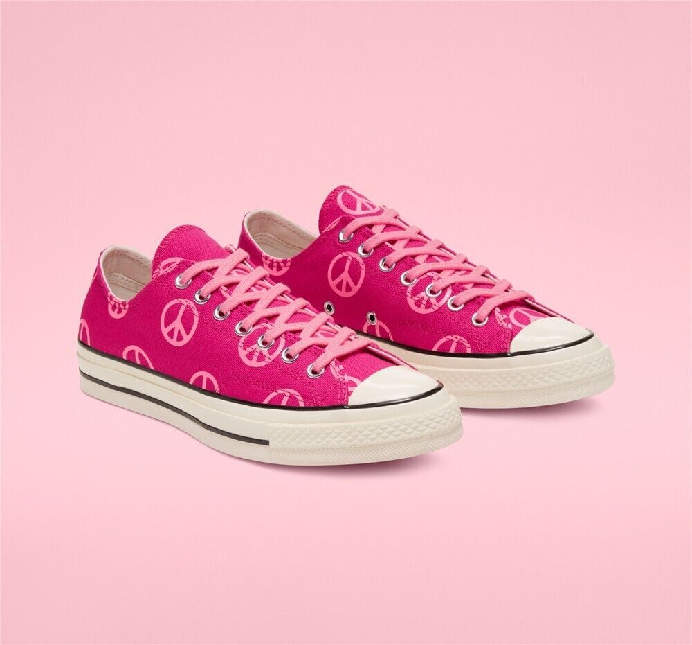 Converse Unleash Peace Chuck 70 (Pink Size 10.5) Unisex Canvas Shoes